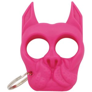 Brutus Bulldog Keychain – Pink ABS Self-Defense Tool