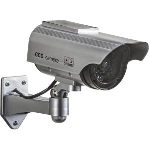 Solar Powered Dummy Camera – Flashing LED, Rain Shield