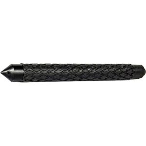 Glass Breaker End Cap – Screw-On, Black Steel for Batons