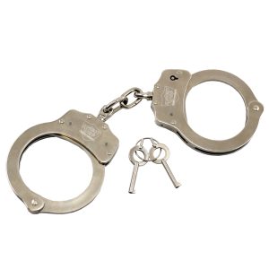 Nickel-Plated Steel Handcuffs – Double Lock, 22 Positions